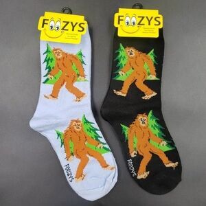Bigfoot Womens Socks Sasquatch Gift for Her Woodland Forest Cryptid Novelty Sock